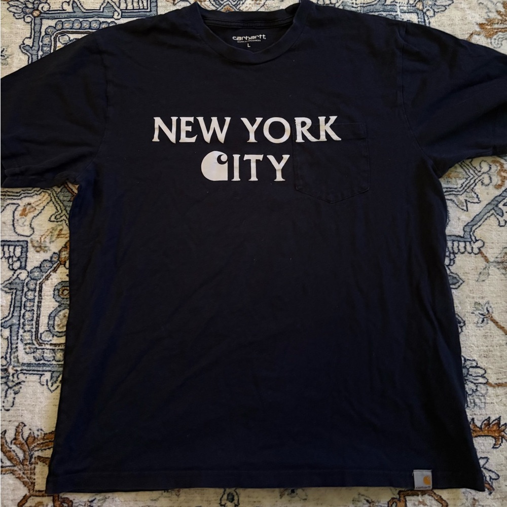 Carhartt WIP Men's Black T-Shirt - New York City Print